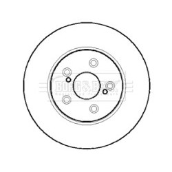 Brake Disc BORG & BECK BBD4375 OE Ref 4351220280