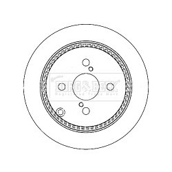 Brake Disc BORG & BECK BBD4378 OE Ref 4243102070
