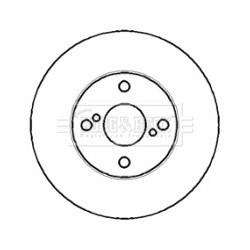 Brake Disc BORG & BECK BBD4379 OE Ref 4351202070