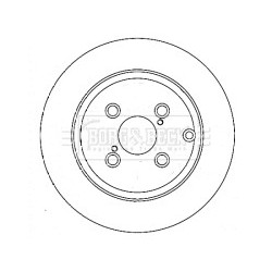 Brake Disc BORG & BECK BBD4380 OE Ref 4243102081