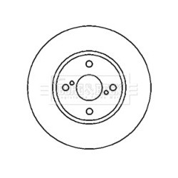 Brake Disc BORG & BECK BBD4381 OE Ref 4351202081