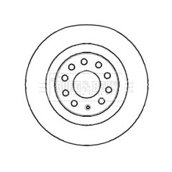 Brake Disc BORG & BECK BBD4383 OE Ref 2530560