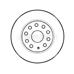 Brake Disc BORG & BECK BBD4384 OE Ref 1K0615601AJ