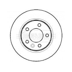 Brake Disc BORG & BECK BBD4387 OE Ref 7H0 615 601B
