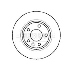 Brake Disc BORG & BECK BBD4388 OE Ref 7L6 615 601 G