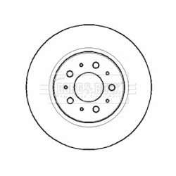 Brake Disc BORG & BECK BBD4390 OE Ref 31471824