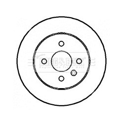 Brake Disc BORG & BECK BBD4394 OE Ref 84025408