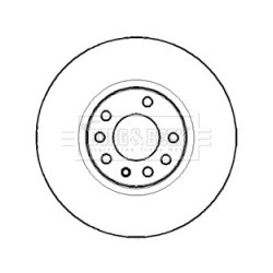 Brake Disc BORG & BECK BBD4395 OE Ref 569005