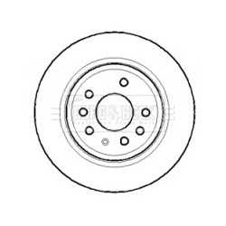 Brake Disc BORG & BECK BBD4396 OE Ref 468364900