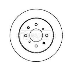 Brake Disc BORG & BECK BBD4398 OE Ref 42510S5AA00