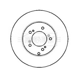 Brake Disc BORG & BECK BBD4399 OE Ref 45251S9AE50