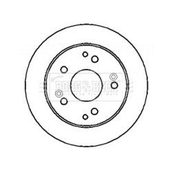 Brake Disc BORG & BECK BBD4400 OE Ref 42510ST7R00