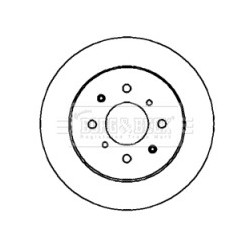 Brake Disc BORG & BECK BBD4402 OE Ref 42510S5AA00