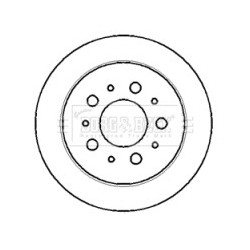 Brake Disc BORG & BECK BBD4404 OE Ref 71740118