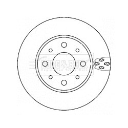 Brake Disc BORG & BECK BBD4406 OE Ref 46788929