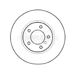 Brake Disc BORG & BECK BBD4407 OE Ref 34116764021