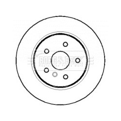 Brake Disc BORG & BECK BBD4408 OE Ref 34216763345