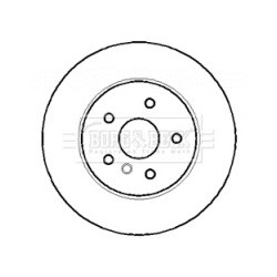 Brake Disc BORG & BECK BBD4410 OE Ref 34211166127