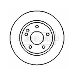 Brake Disc BORG & BECK BBD4411 OE Ref 414421001264