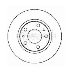 Brake Disc BORG & BECK BBD4412 OE Ref 500306590