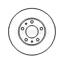 Brake Disc BORG & BECK BBD4414 OE Ref 7182299