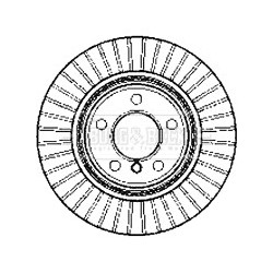 Brake Disc BORG & BECK BBD4417 OE Ref 6 756 849