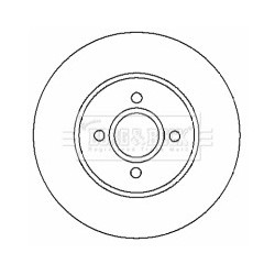Brake Disc BORG & BECK BBD4420 OE Ref 2M5V1125AB