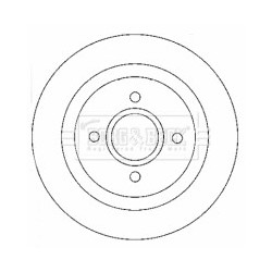 Brake Disc BORG & BECK BBD4421 OE Ref 2M5V2A315AB