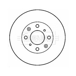 Brake Disc BORG & BECK BBD4423 OE Ref 45251S50G00