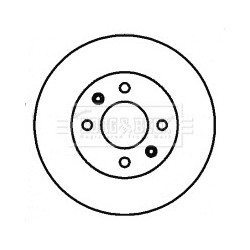 Brake Disc BORG & BECK BBD4428 OE Ref 517121C100