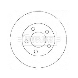 Brake Disc BORG & BECK BBD4430 OE Ref 3L841032CA