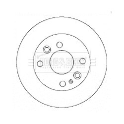 Brake Disc BORG & BECK BBD4432 OE Ref MDX7433251