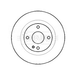 Brake Disc BORG & BECK BBD4433 OE Ref BJ3Y26251