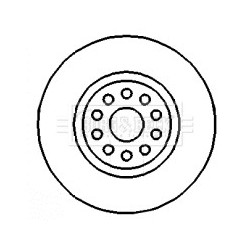 Brake Disc BORG & BECK BBD4439 OE Ref 6020013026