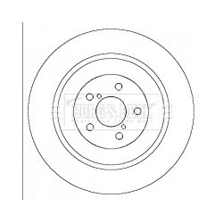 Brake Disc BORG & BECK BBD4440 OE Ref 26700FE000