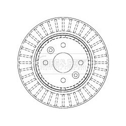Brake Disc BORG & BECK BBD4442 OE Ref 0K2N233251