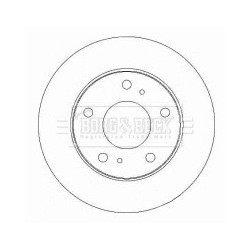 Brake Disc BORG & BECK BBD4445 OE Ref 402069C001