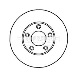 Brake Disc BORG & BECK BBD4447 OE Ref BP4Y3325XB