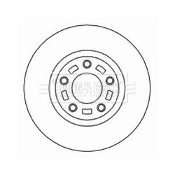 Brake Disc BORG & BECK BBD4449 OE Ref BP6Y3325XB