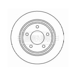 Brake Disc BORG & BECK BBD4450 OE Ref BP6Y-26-251A