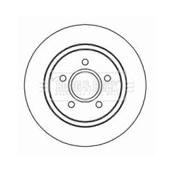 Brake Disc BORG & BECK BBD4453 OE Ref 1223568