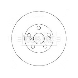 Brake Disc BORG & BECK BBD4456 OE Ref 4351220730