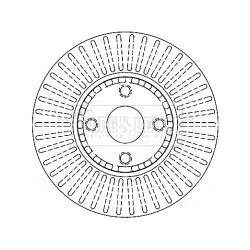 Brake Disc BORG & BECK BBD4457 OE Ref 4351213021