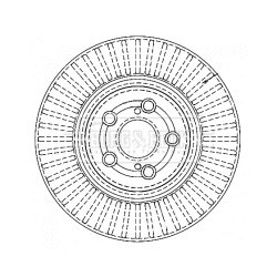 Brake Disc BORG & BECK BBD4459 OE Ref 4351205070