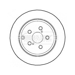 Brake Disc BORG & BECK BBD4460 OE Ref 4243105060