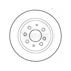 Brake Disc BORG & BECK BBD4461 OE Ref 0K2AA26251