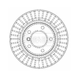 Brake Disc BORG & BECK BBD4464 OE Ref 34116854997
