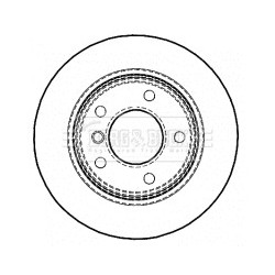 Brake Disc BORG & BECK BBD4465 OE Ref 34216855001