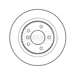 Brake Disc BORG & BECK BBD4466 OE Ref 34214031725