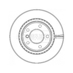 Brake Disc BORG & BECK BBD4467 OE Ref 34216783754